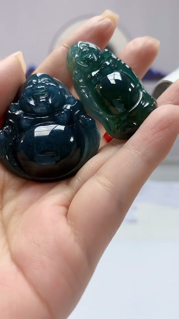 【闪购商品】定制翡翠未镶嵌4902ms-毛货50佛公