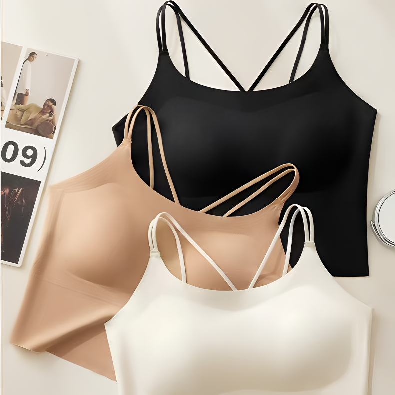 【宋昭瑶3】裸感显型交叉内搭美背无痕背心