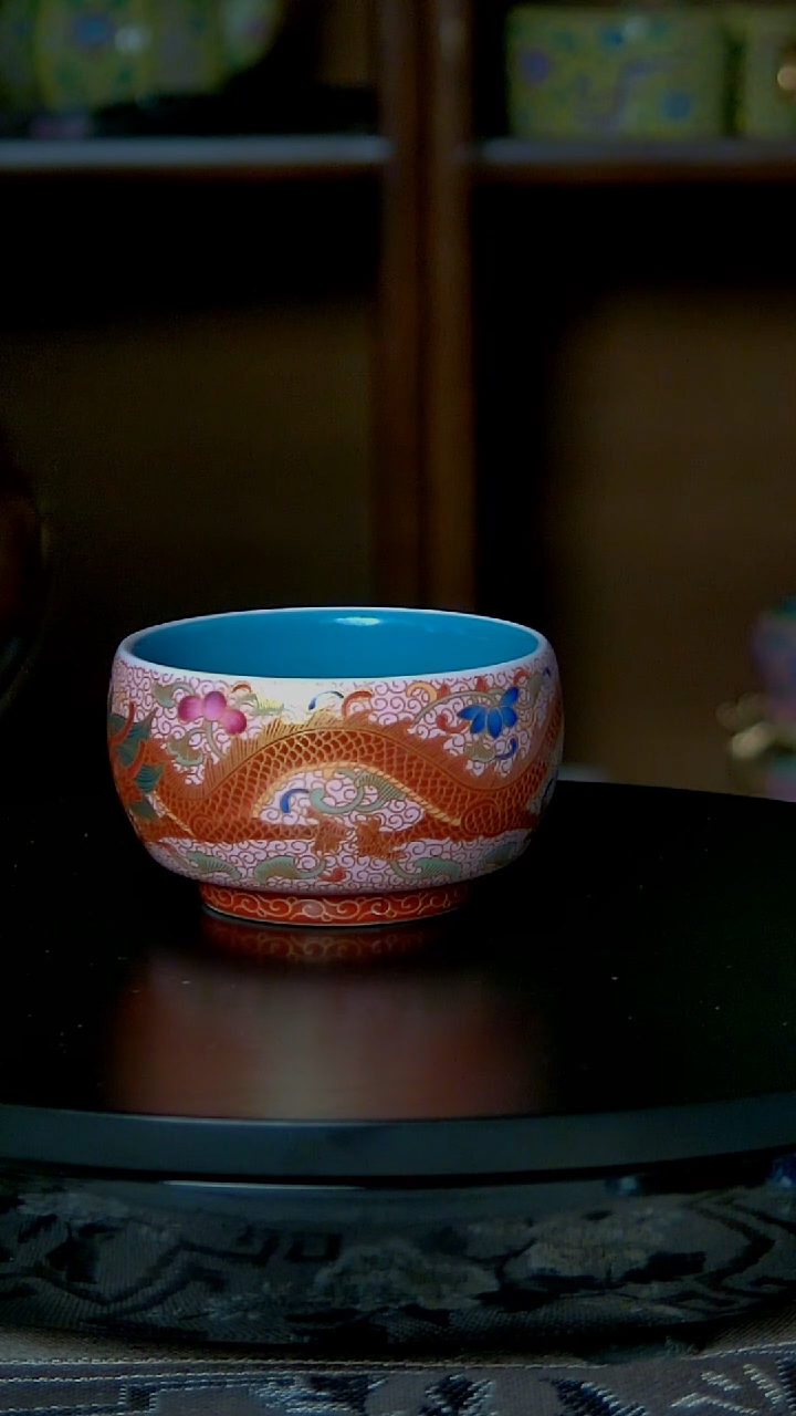 景德镇手工珐琅彩主人杯