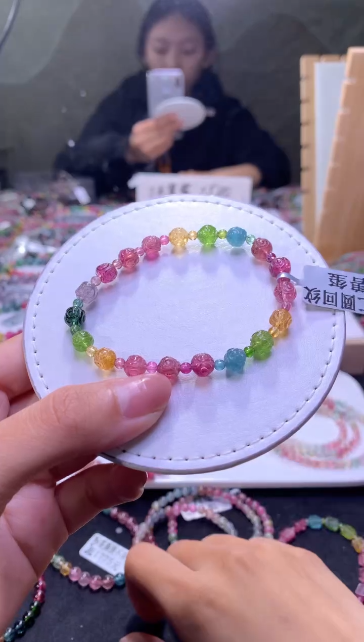 未镶嵌手串碧玺A122【天然碧玺】