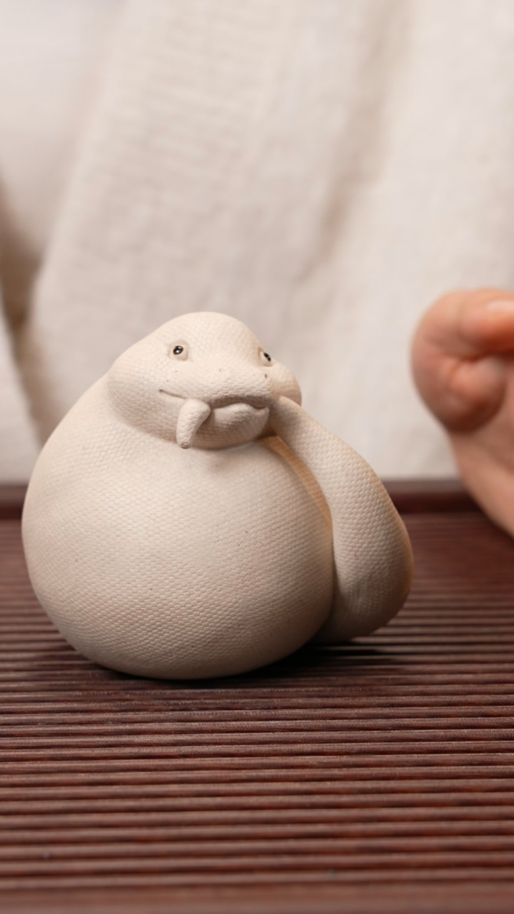 【闪购商品】紫砂茶宠贪吃蛇，