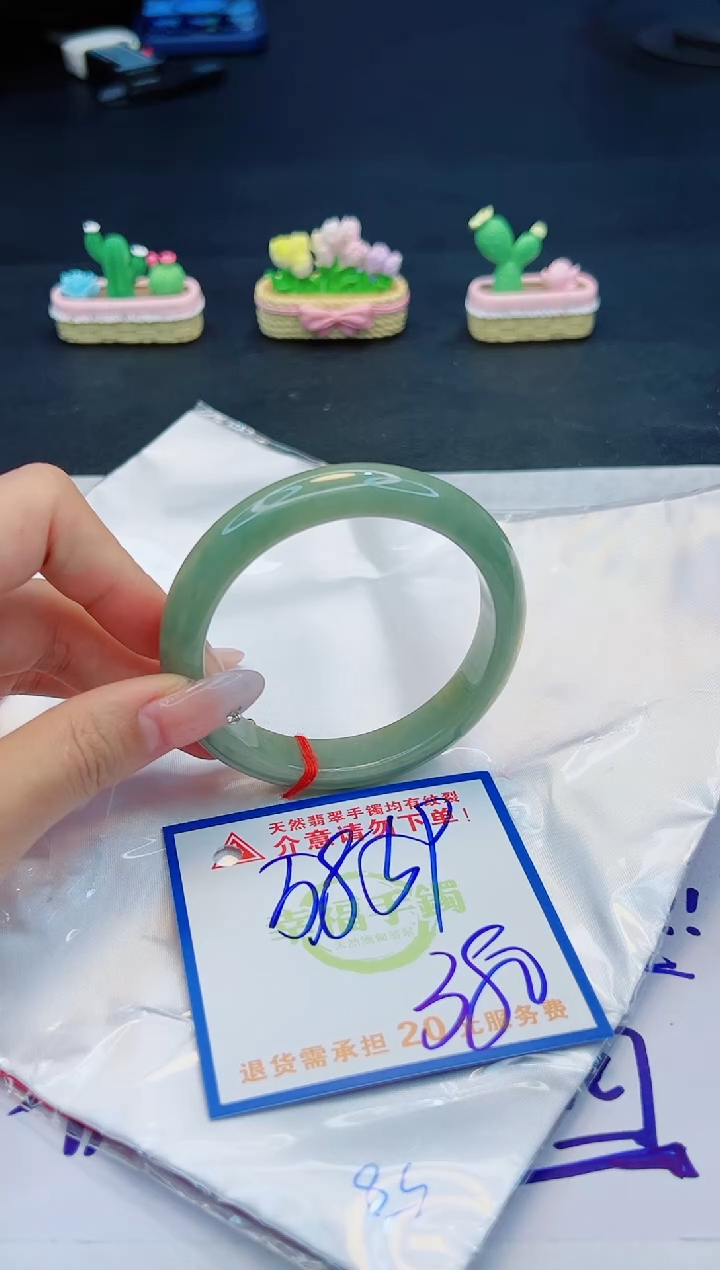 【闪购商品】翡翠手镯未镶嵌，质检证书图片色彩偏黑白