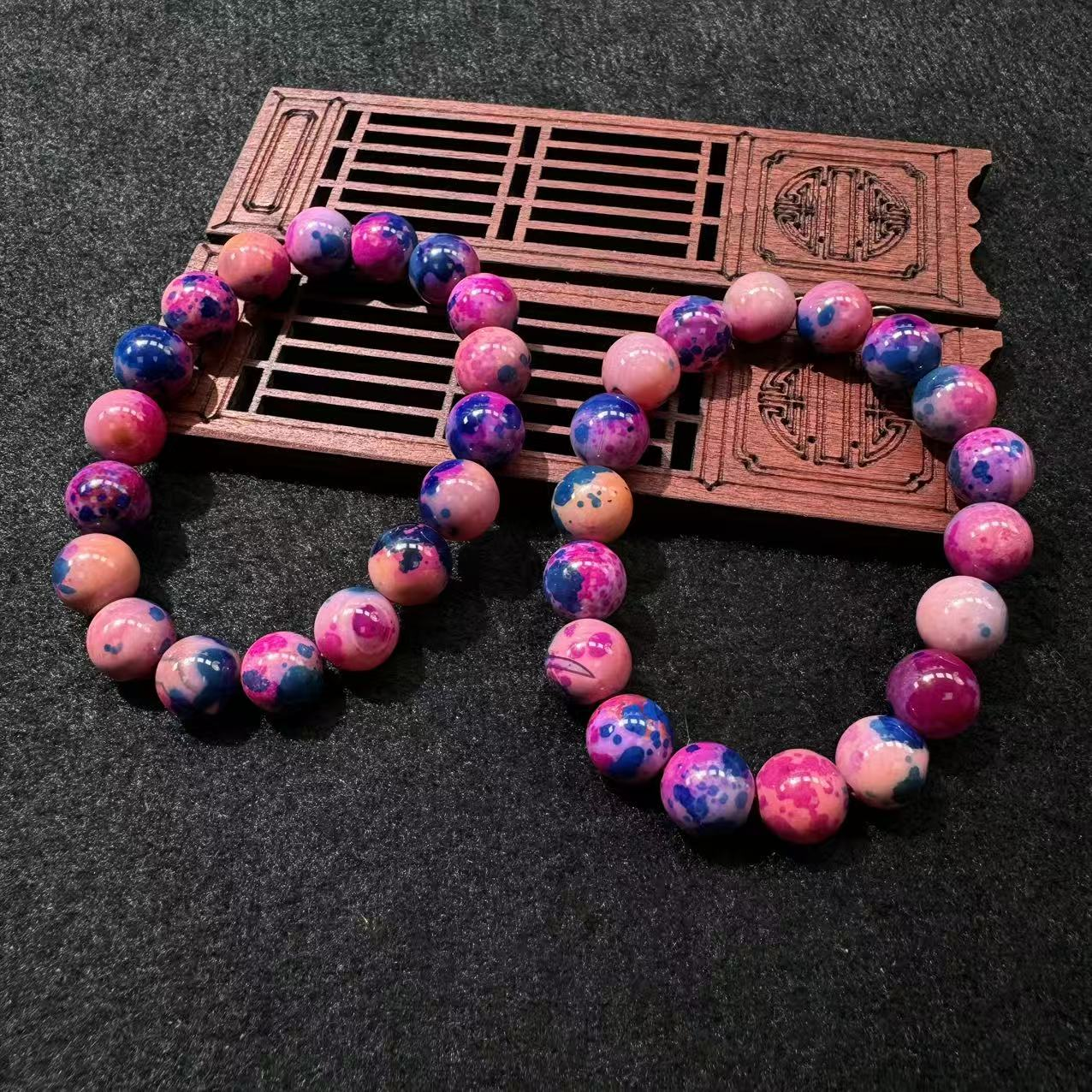 【刘少文】卡10左右百草磁疗时玛瑙手串-MS-E238-多样性只发一件