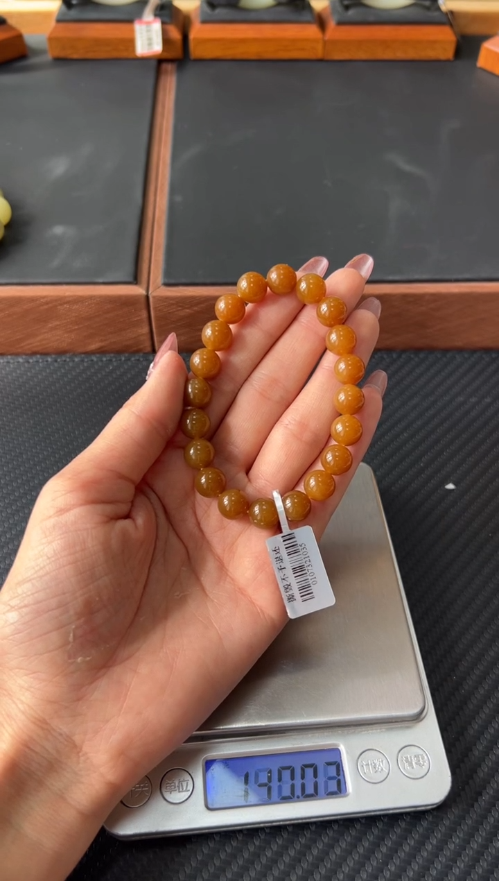 手串未镶嵌和田玉若羌微色差卡10J多样性发货拍一发一