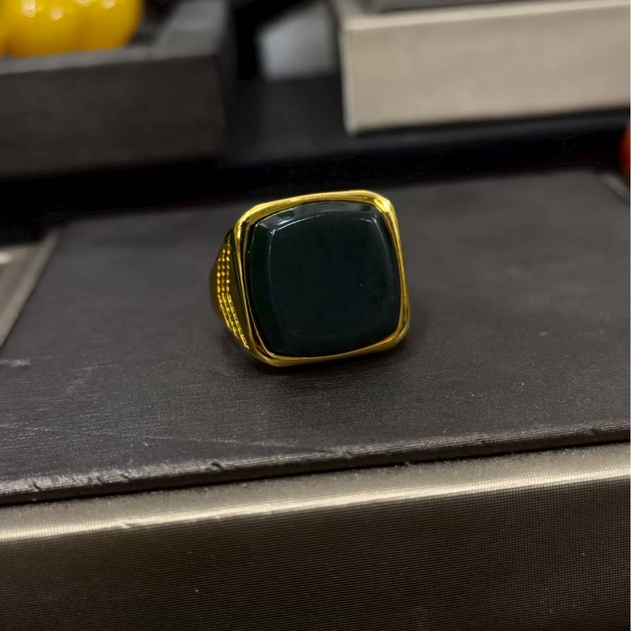 和田玉戒指 活口可调节的 511 带礼盒  