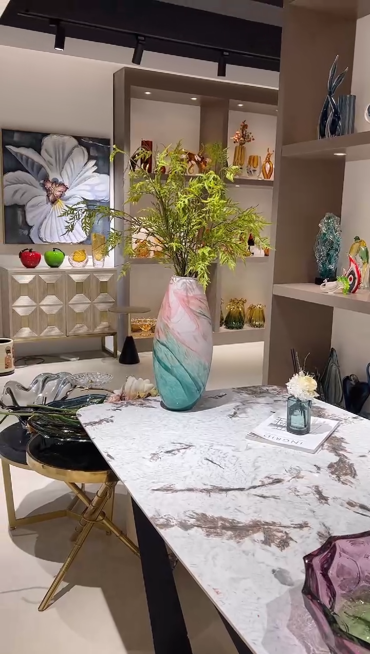 【闪购商品】琉璃水墨花瓶