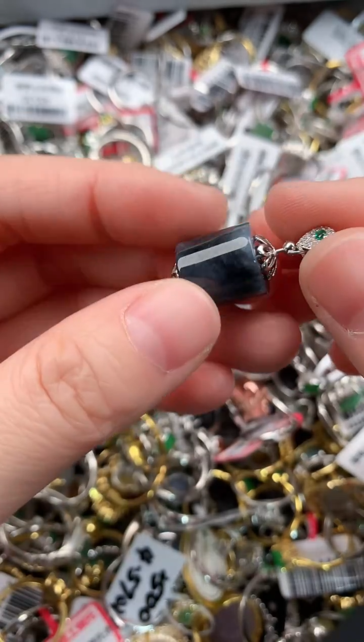 银S925镶嵌戒指翡翠888  6