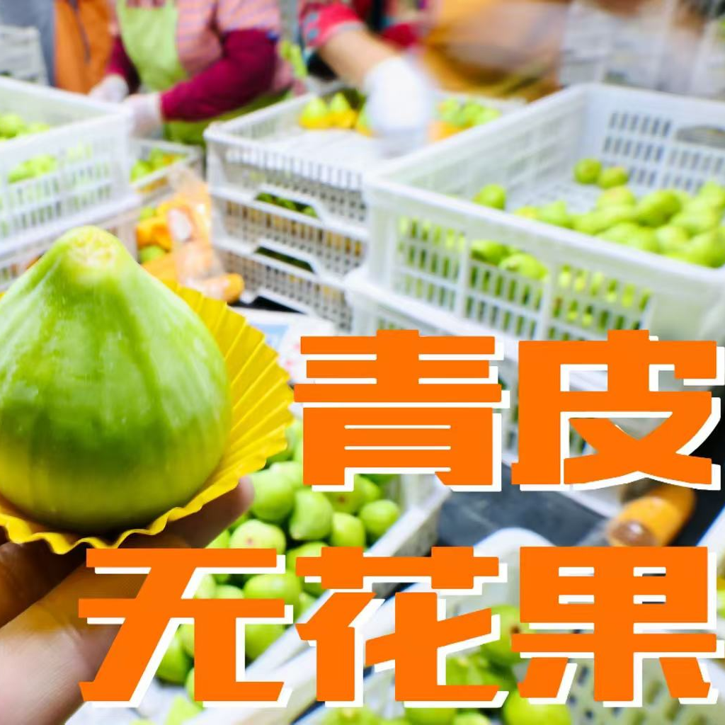 威海绿皮红心无花果一斤口感绵密