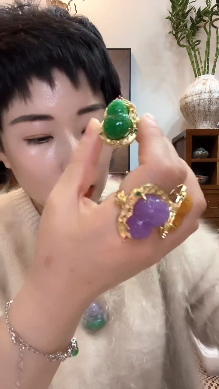 合金戒指翡翠291