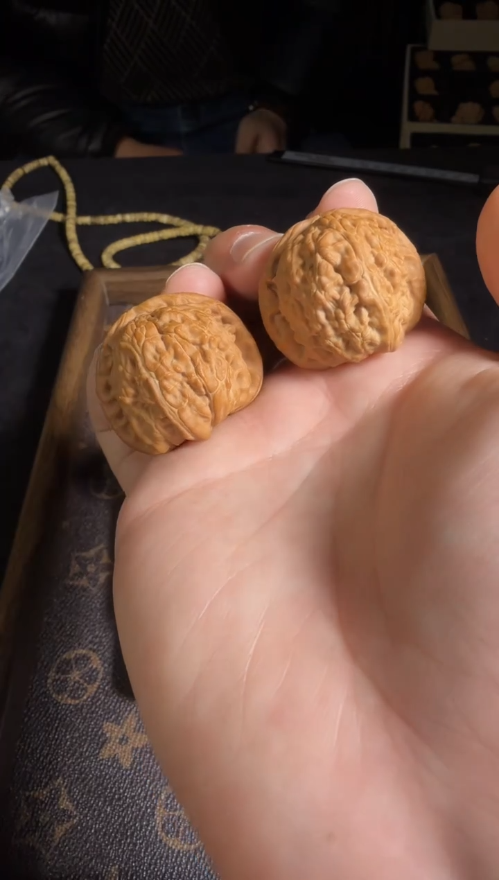 吊坠文玩核桃35尺全品球白复刻对