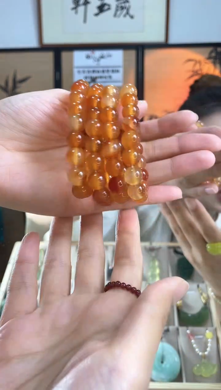 玛瑙/玉髓手链未镶嵌多样性发货其中发一