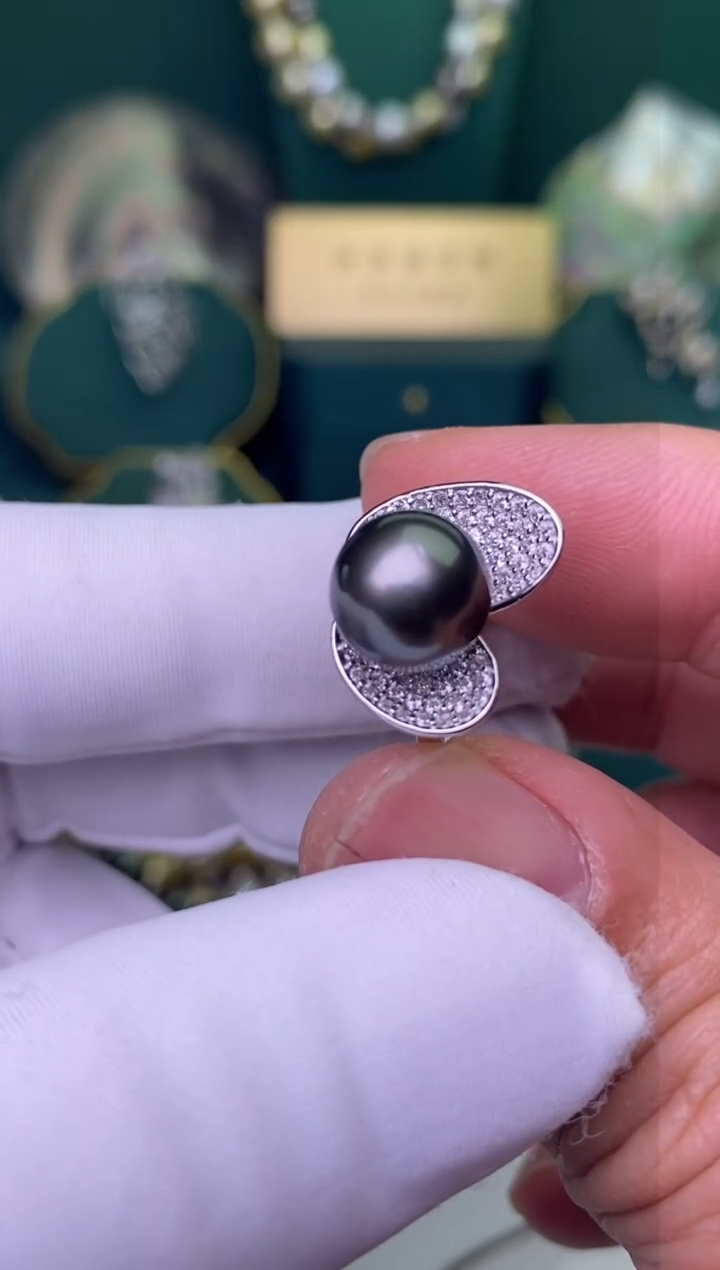 【闪购商品】海水珍珠戒指银S925镶嵌10-11
