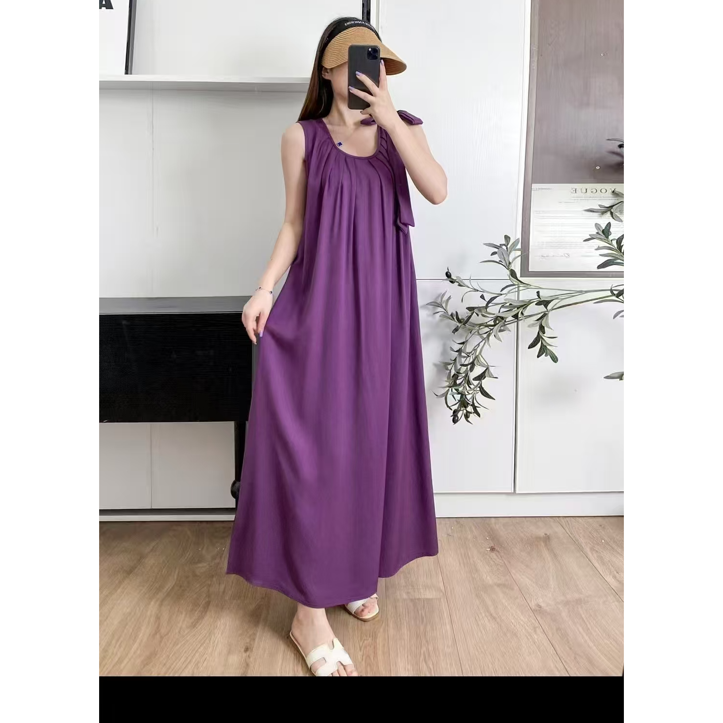 时尚无袖长裙222
