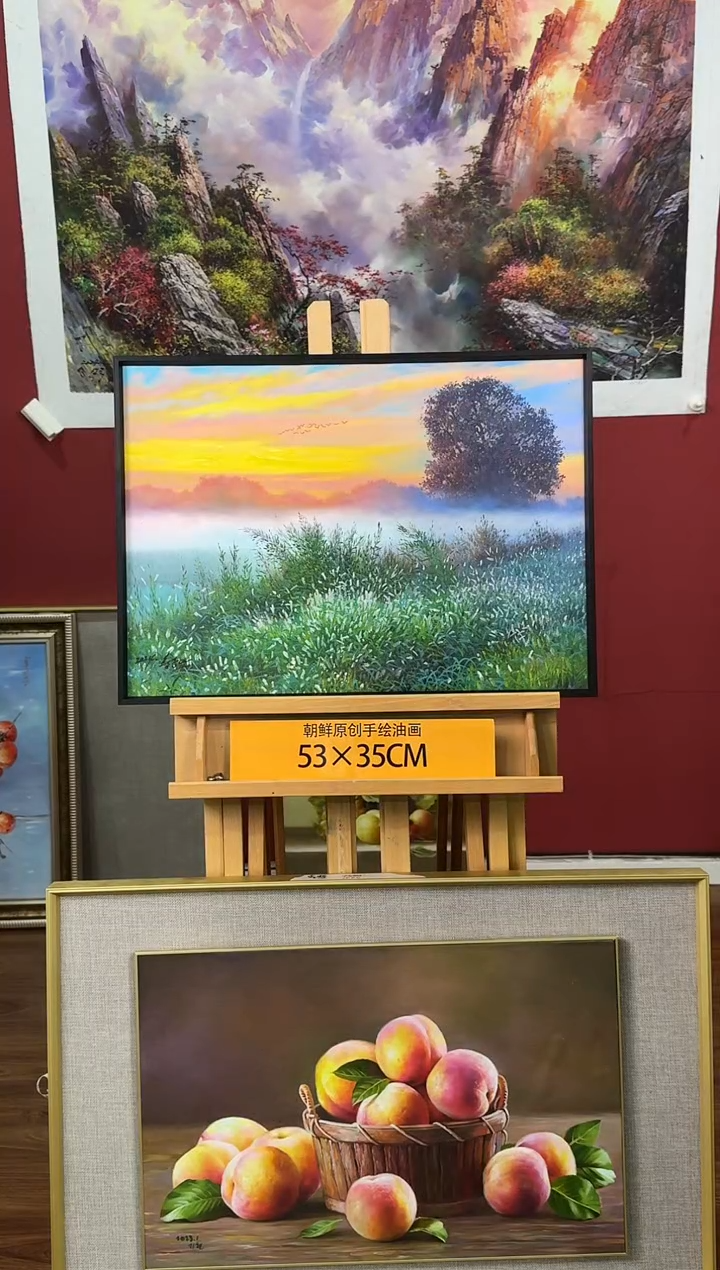 油画【18号】约53*35cm丨朝鲜原创纯手绘孤品油画丨顺丰包邮