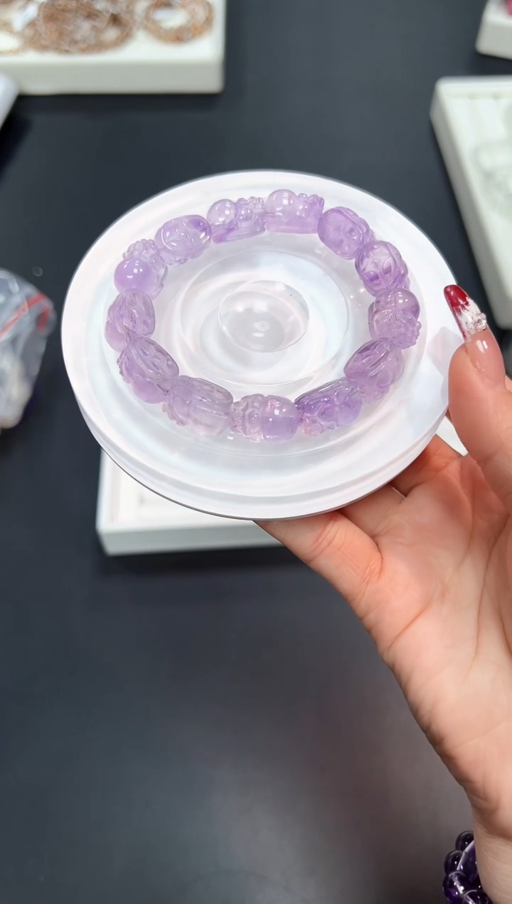 【闪购商品】水晶手串未镶嵌6A4多样性发其一1条默认微瑕