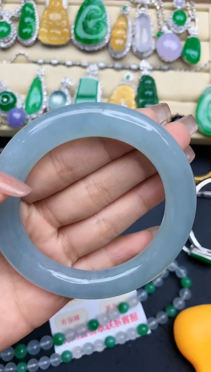 未镶嵌手镯翡翠393-中国好珍宝