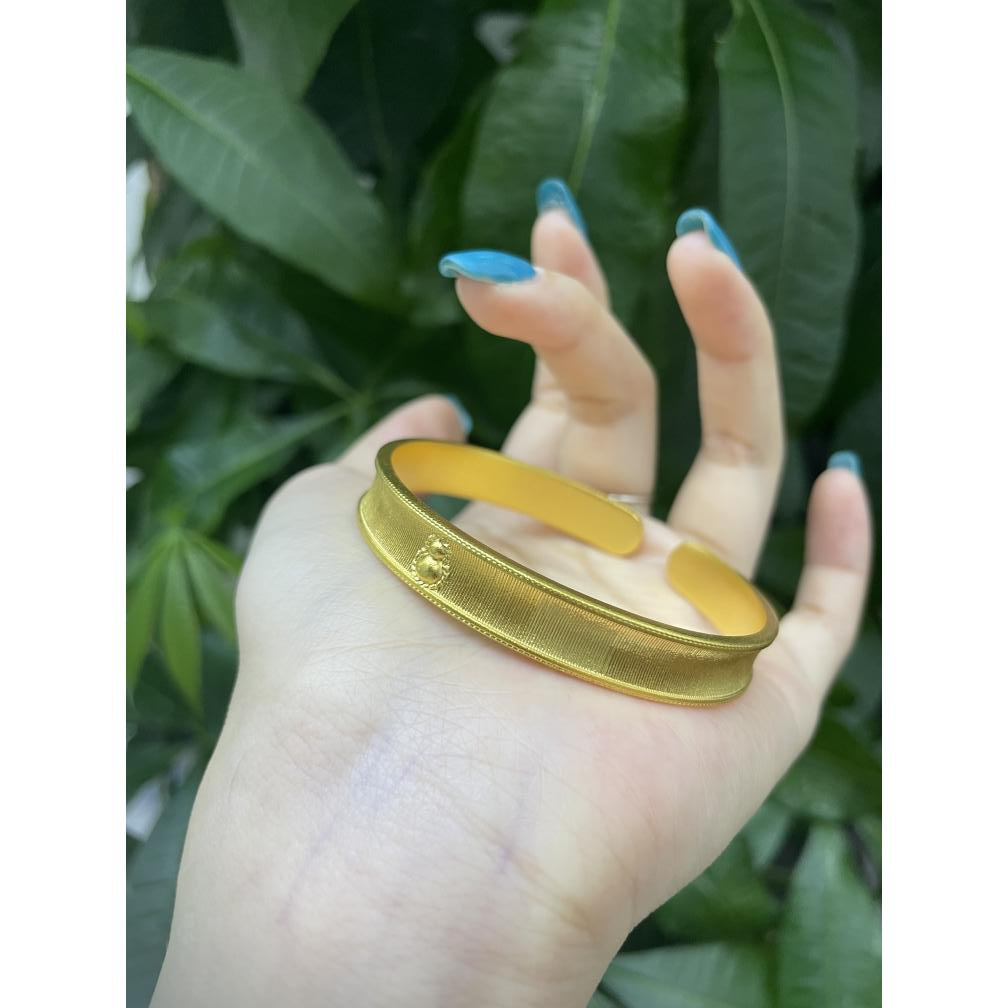 足银手镯 足银手镯 【开口拉丝葫芦手镯】2025气质时尚女士磨砂