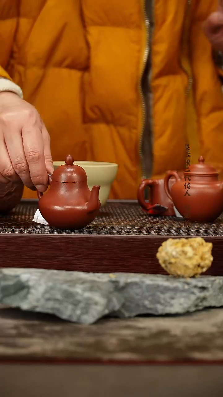 茶壶紫砂思婷  朱泥