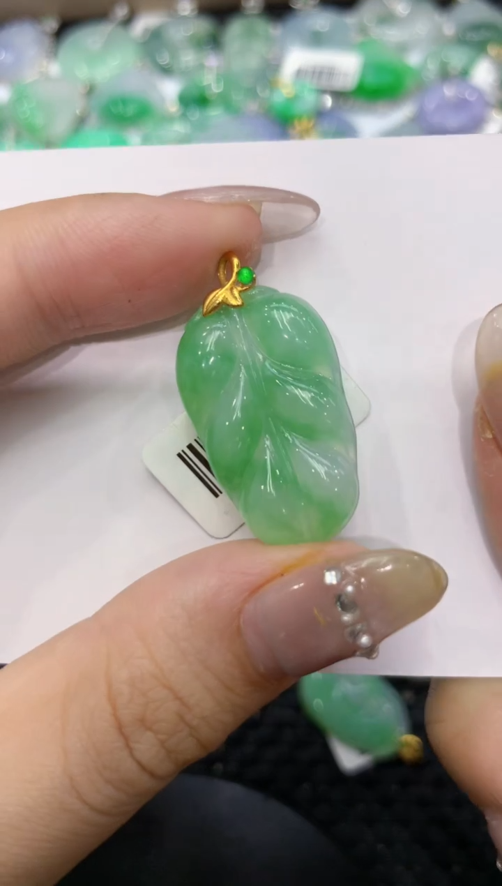 【闪购商品】翡翠颈饰18K金镶嵌222222222