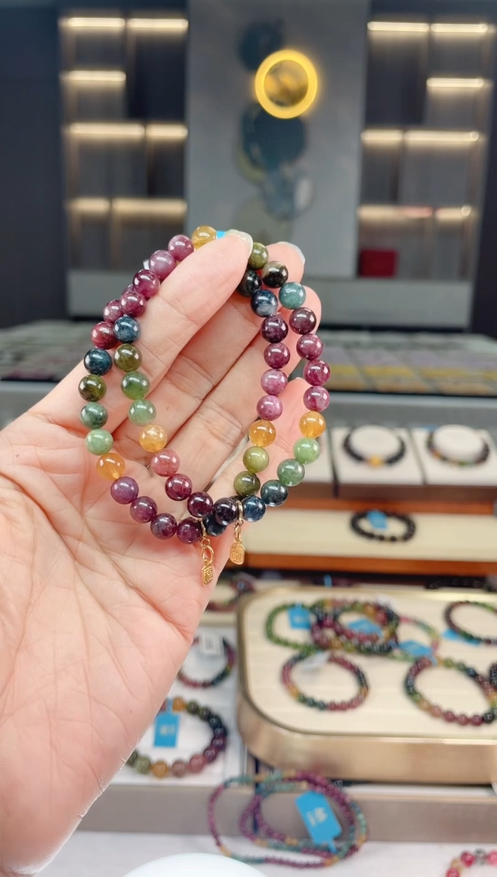 【闪购商品】碧玺单圈手串未镶嵌（多样性发一条）Q