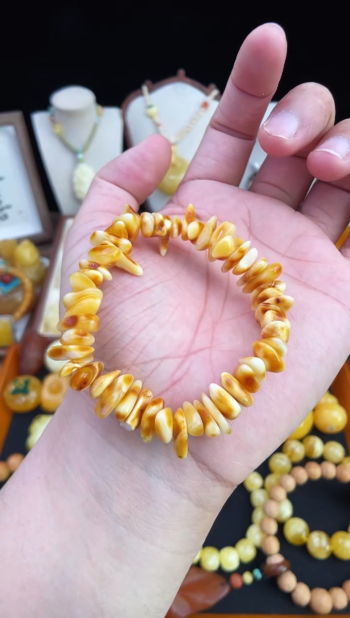 琥珀未镶嵌珠宝奇石柒月