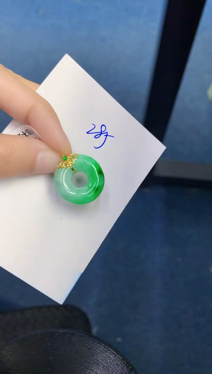 【闪购商品】翡翠颈饰18K金镶嵌000000000