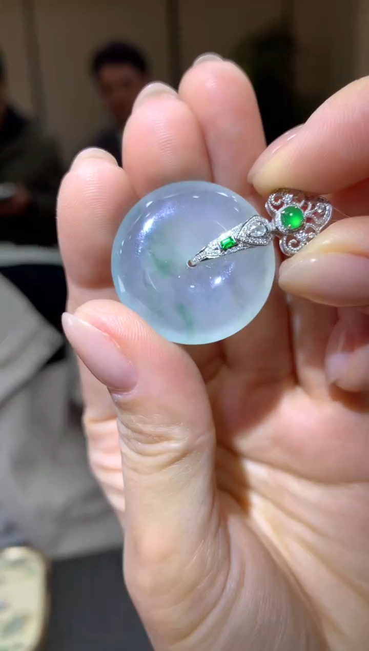 【闪购商品】翡翠颈饰18K金镶嵌|不退不换