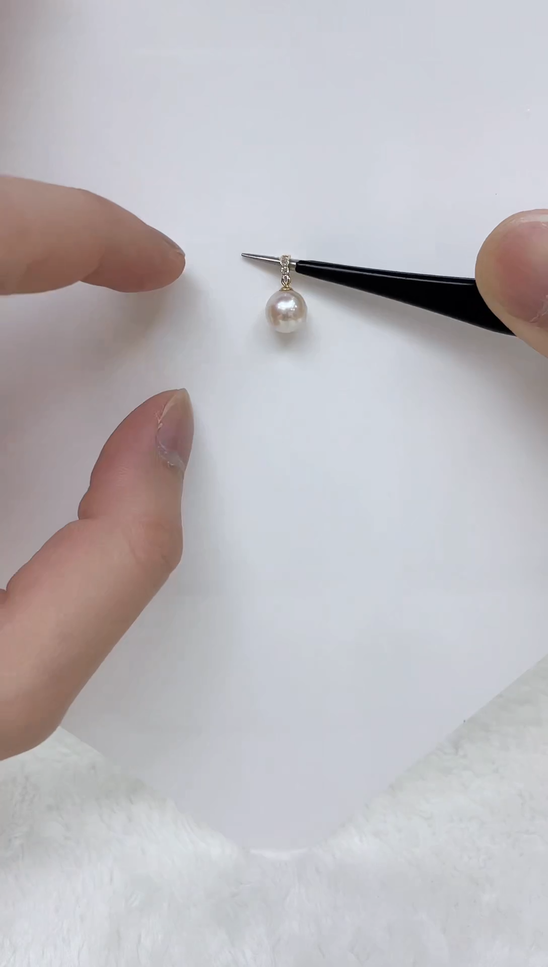 海水珍珠18K金镶嵌颈饰海水珍珠吊坠