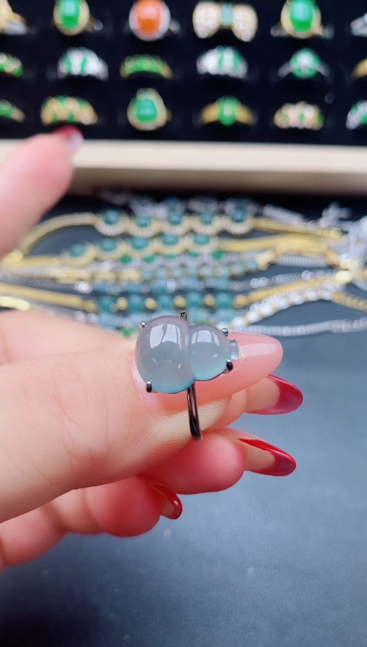 【闪购商品】翡翠戒指银S925镶嵌32321