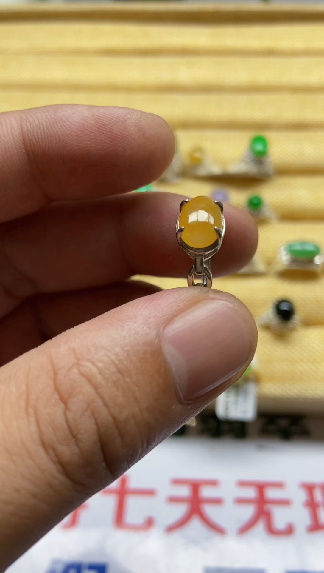 【闪购商品】翡翠戒指银S925镶嵌0000