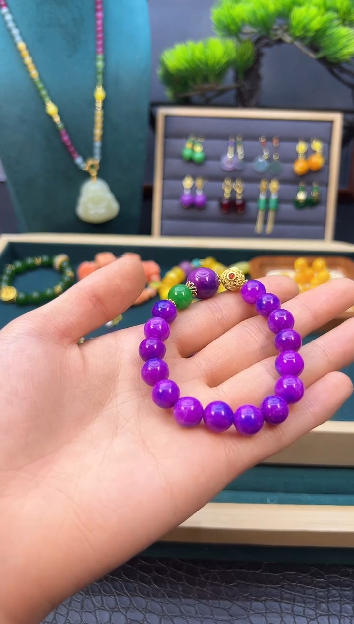 【闪购商品】苏纪石（舒俱来）手链14K金镶嵌S148           
