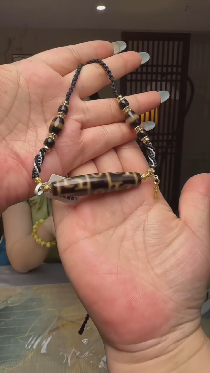 珐琅足银甄选好物 I 上肯黑金莲师三吊坠