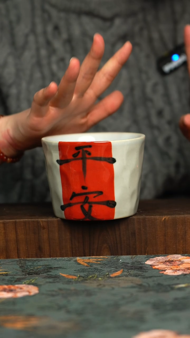 杯釉下彩手工手绘同款陶器