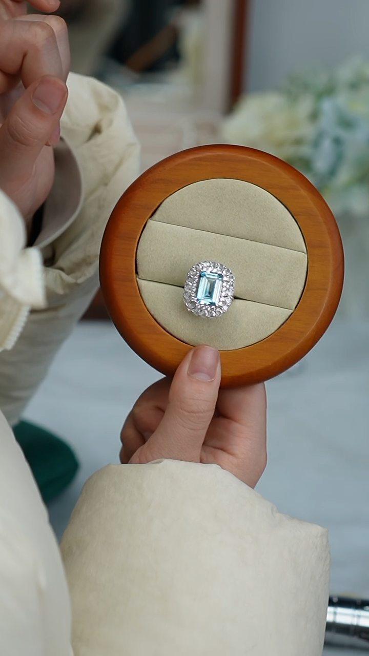 【闪购商品】托帕石戒指银S925镶嵌戒指