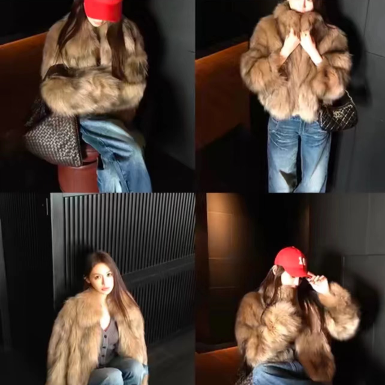 【浪漫共鸣】2025海宁秋冬环保毛毛外套气质网红时尚气质百搭轻奢