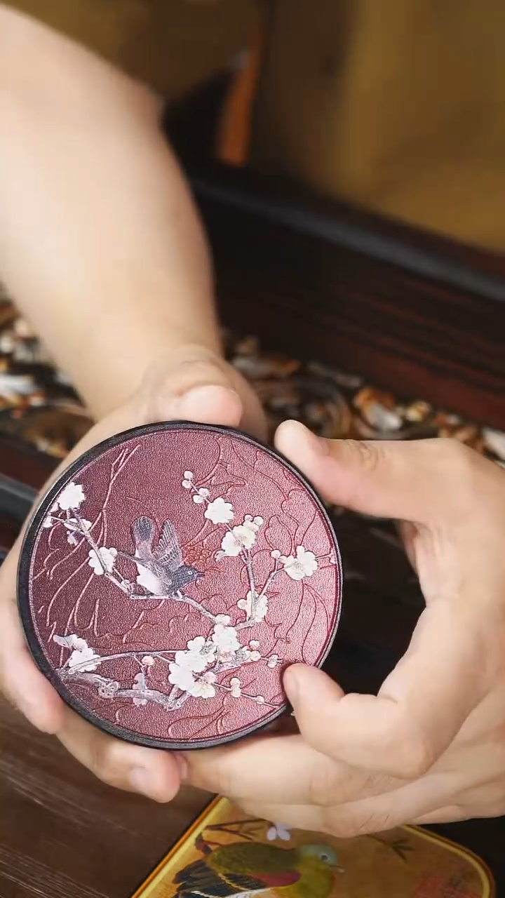 壹藏贰宝喜上眉梢杯垫一片