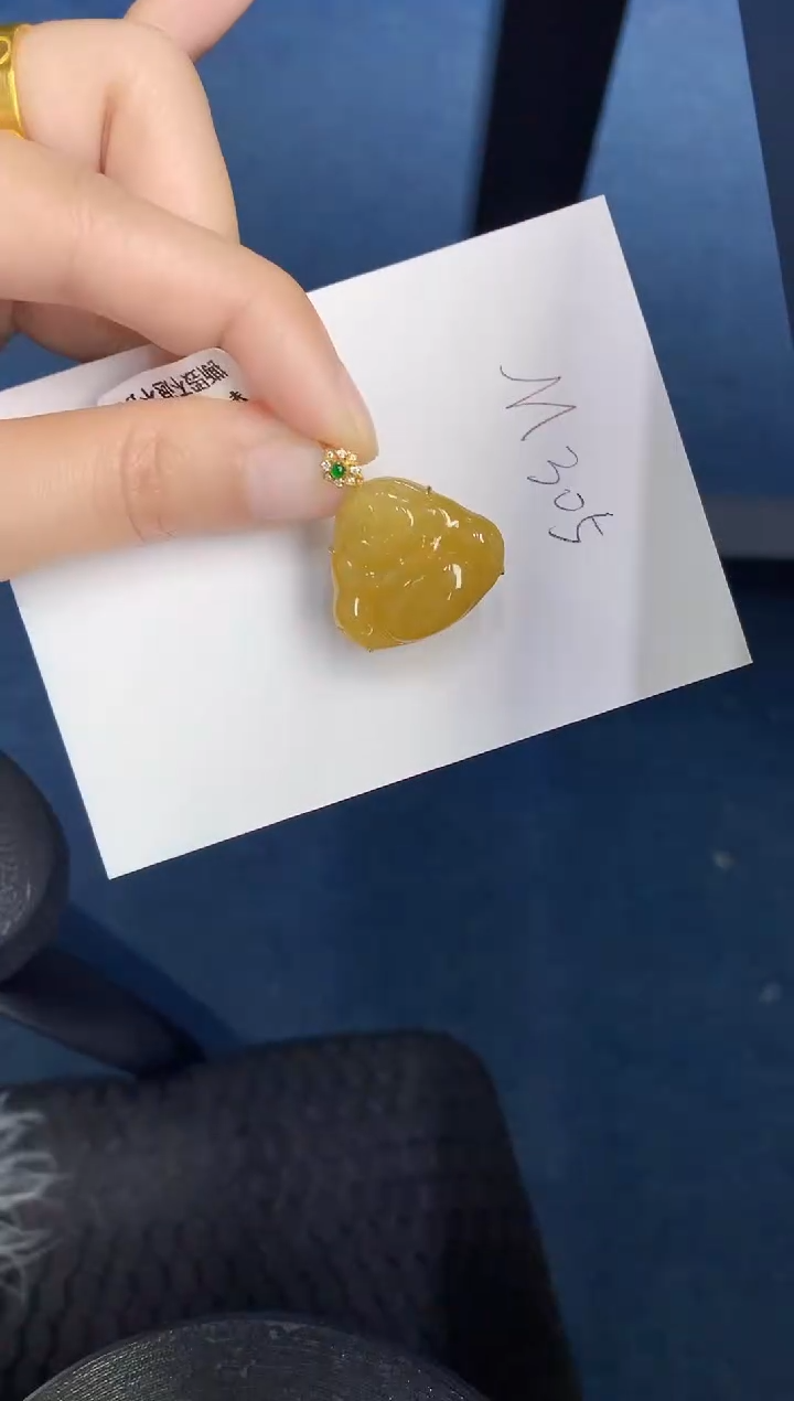 【闪购商品】翡翠颈饰18K金镶嵌000000000