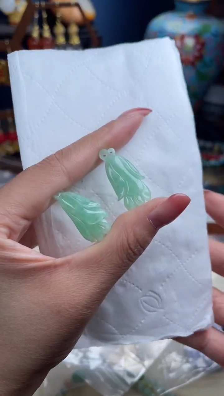 未镶嵌挂件翡翠雪****️，121727+121728翡翠