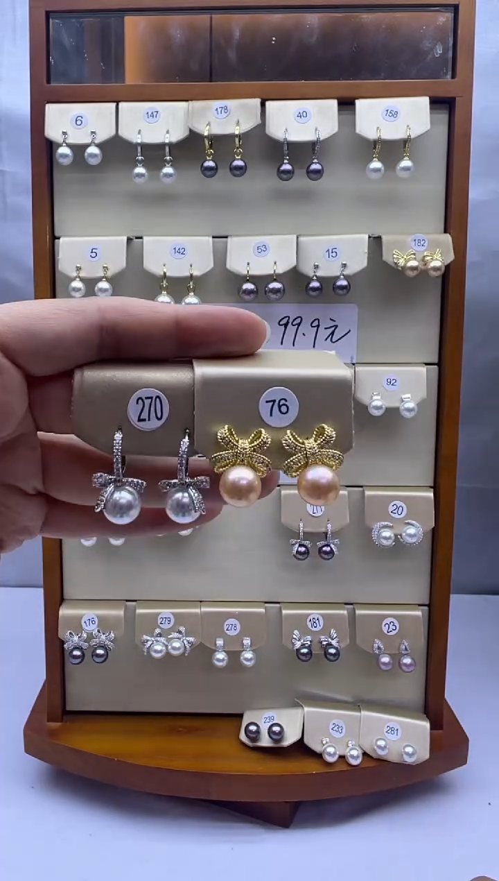 未镶嵌耳饰淡水珍珠270+76