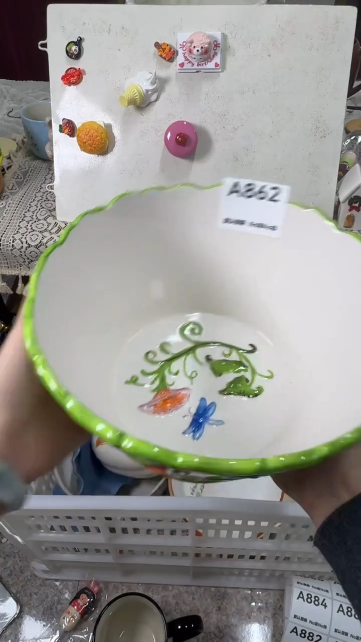 摆件陶守**福默认微瑕！满20包邮