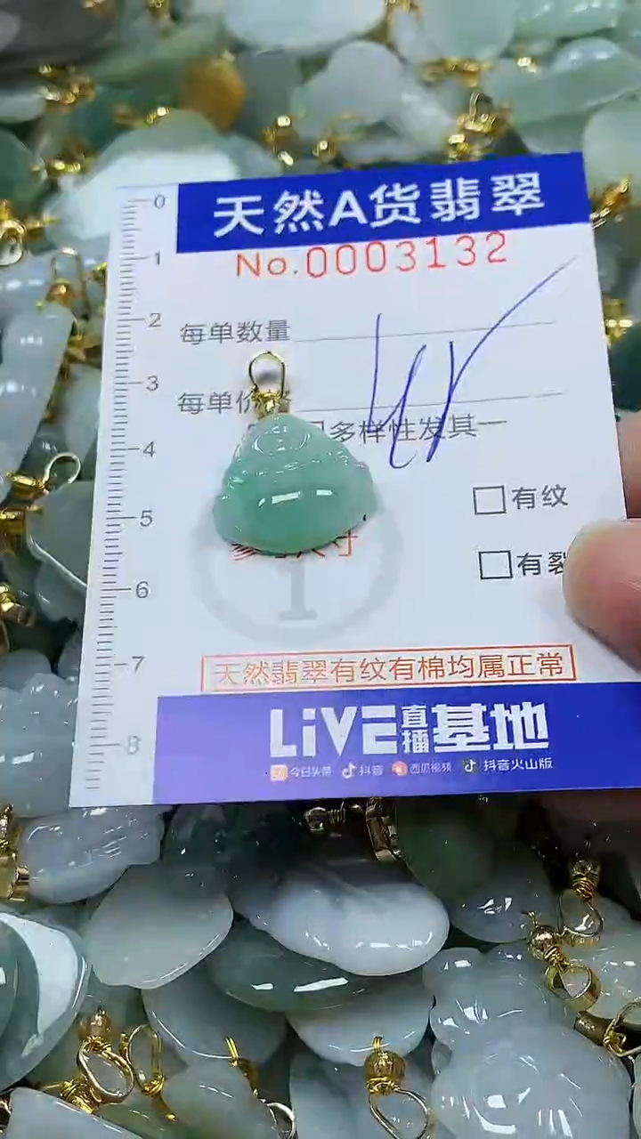 颈饰未镶嵌翡翠纯天然a货翡翠