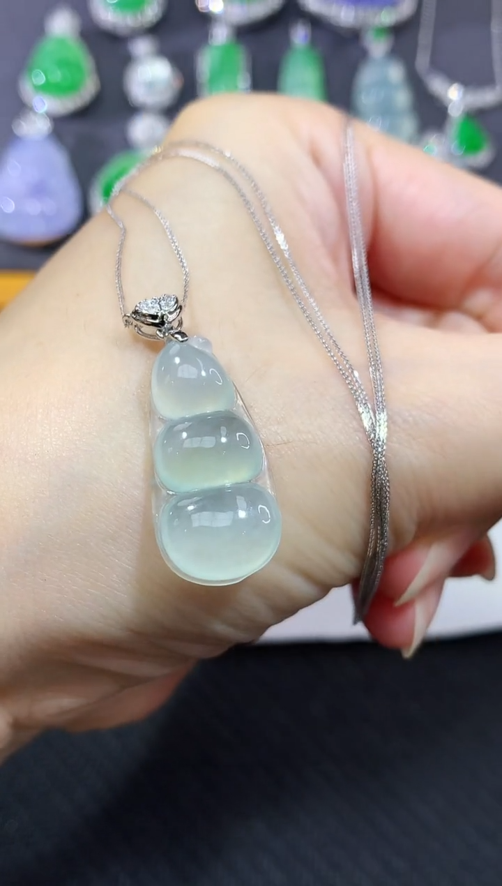 套链18K金镶嵌翡翠10|2980