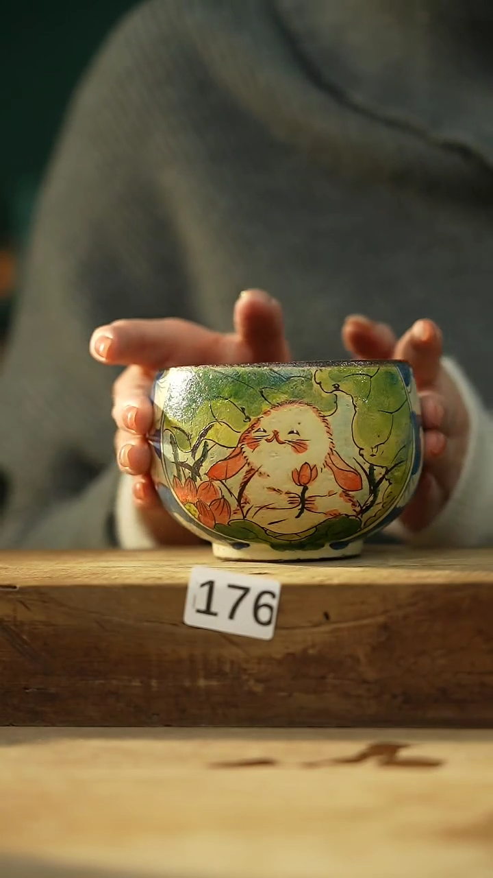 【闪购商品】瓷片新品！设计师手作款柴烧动物系列 迷糊