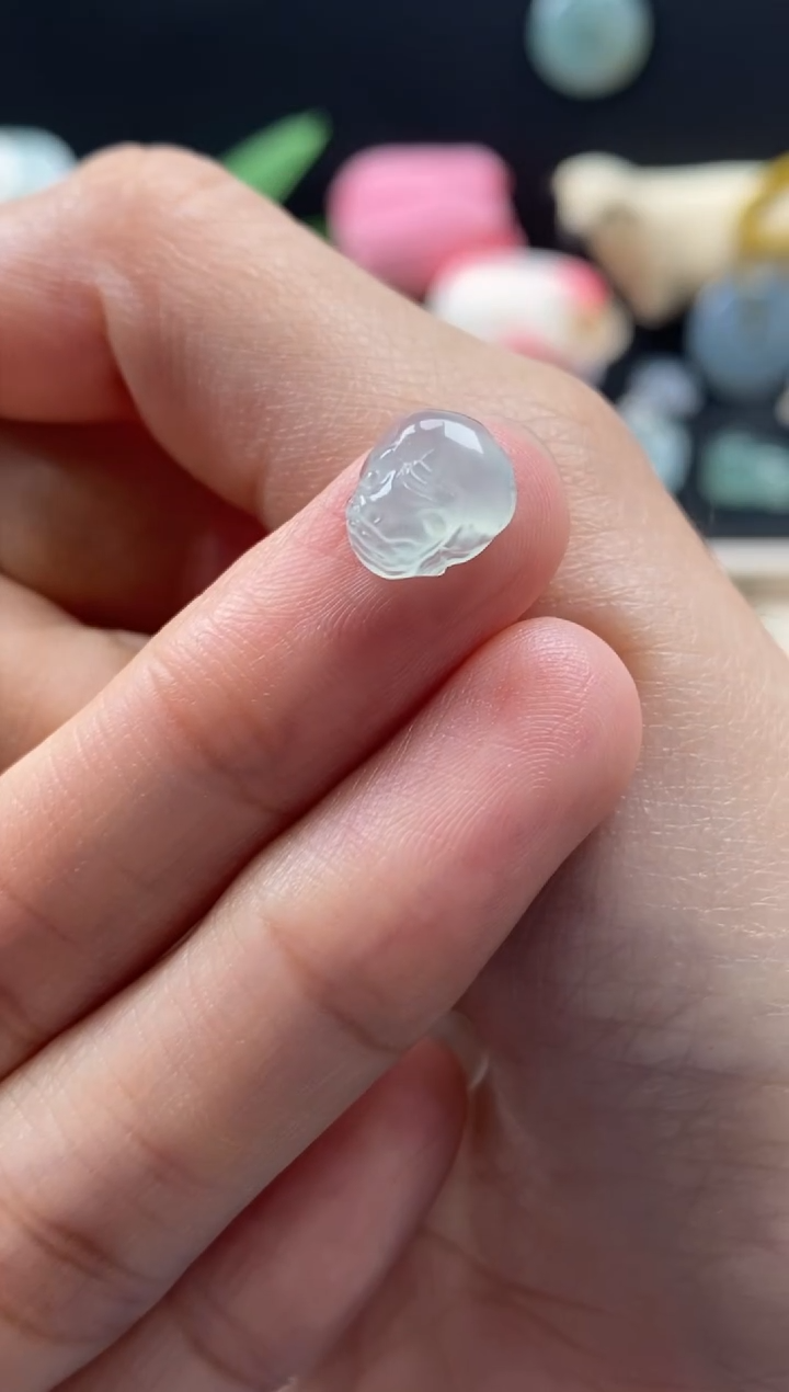 【闪购商品】翡翠颈饰未镶嵌翡翠 冰晴金蟾