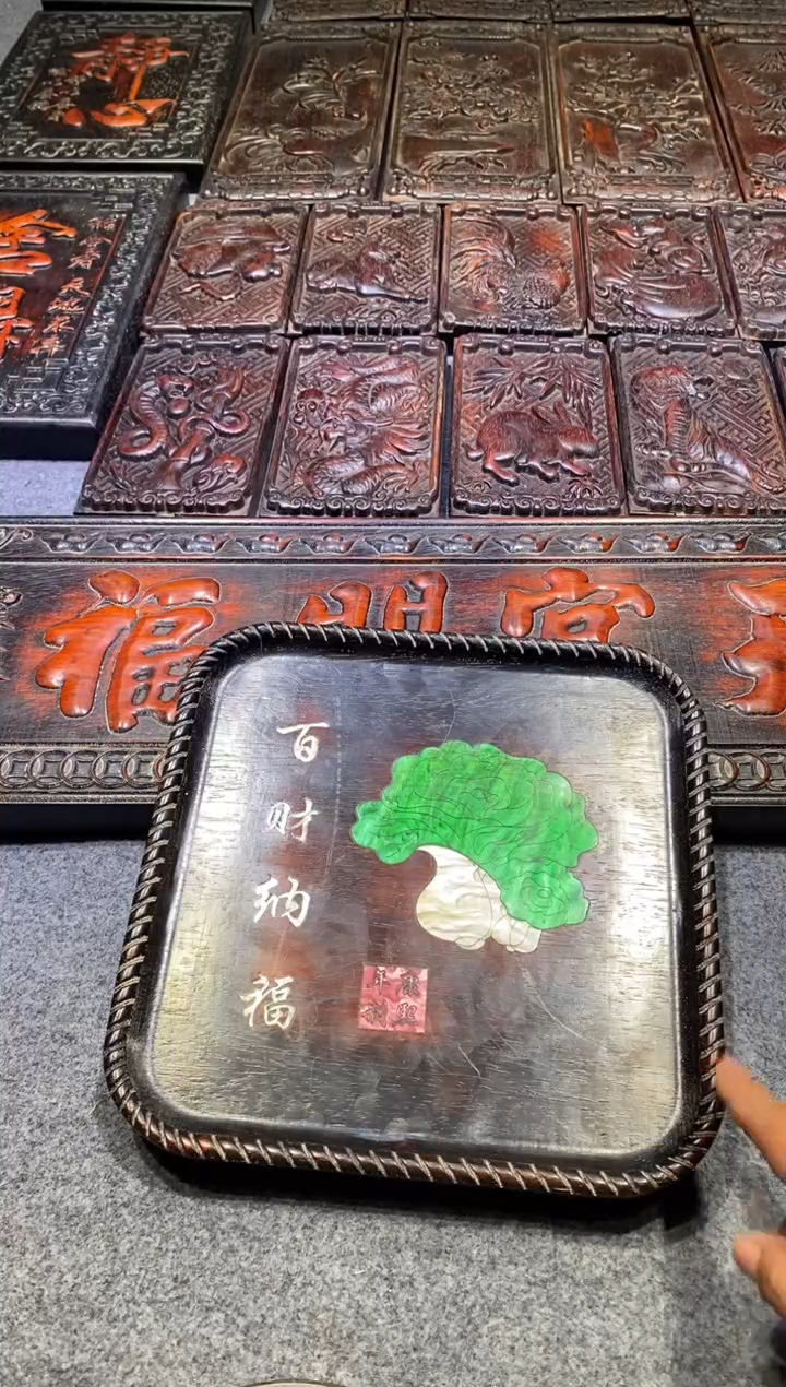 檀香紫檀（小叶紫檀）紫檀拆件雕刻板以直播间实物为准