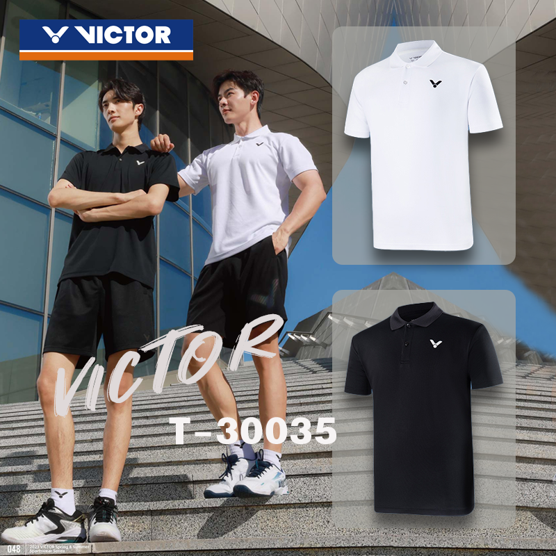 VICTOR/威克多T-30035男款POLO衫休闲速干羽毛球服