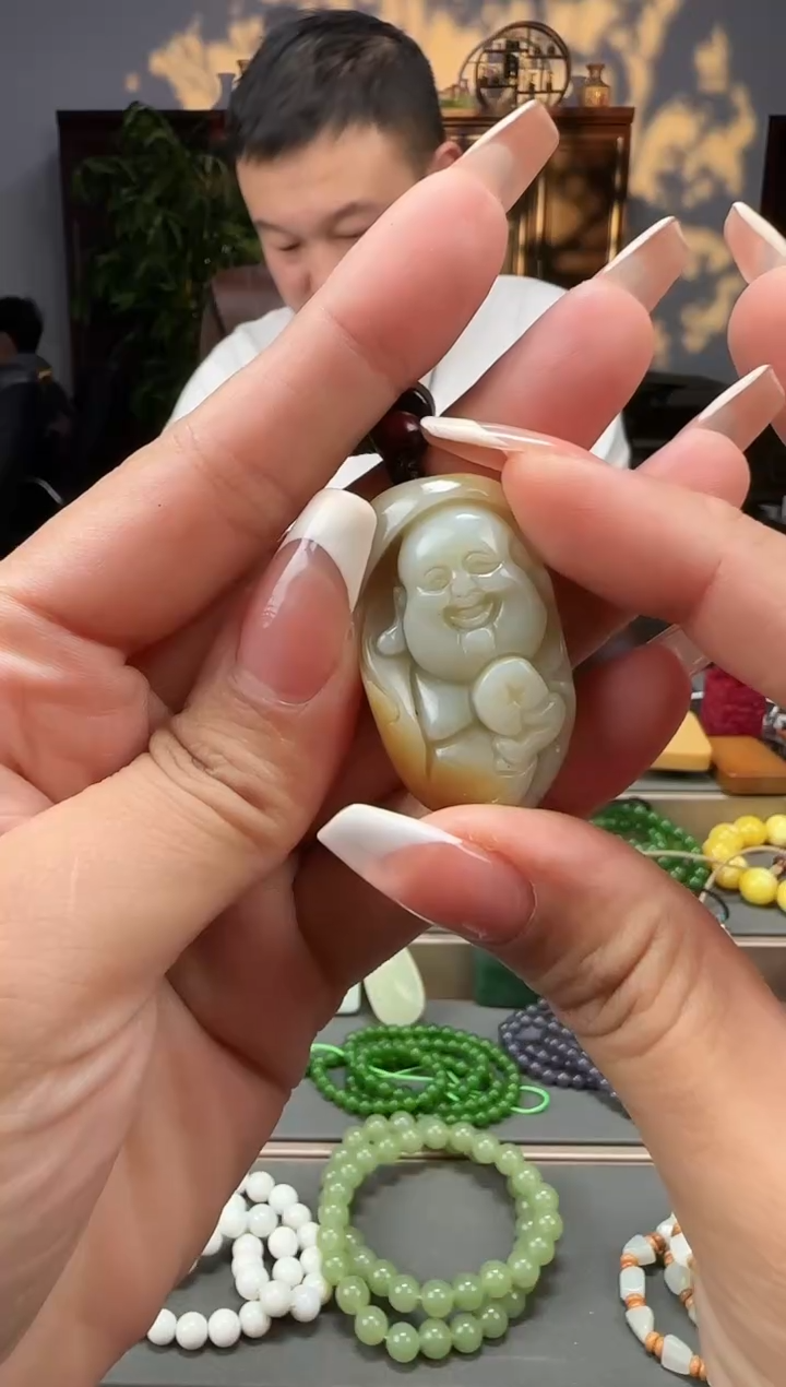 和田玉未镶嵌颈饰拍一发一多样性发货