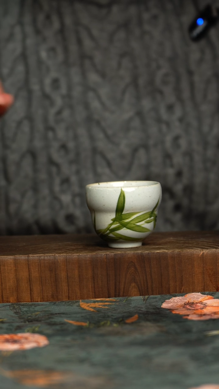 杯釉下彩手工手绘同款陶器