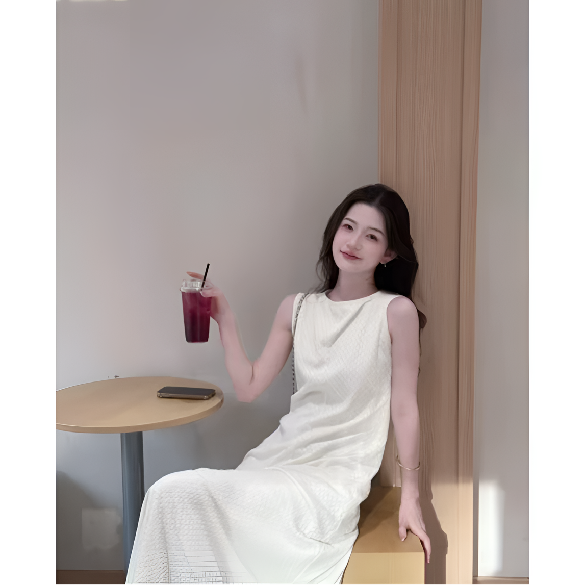 哥弟连衣裙春夏款2025新款法式修身显瘦优雅女装150032