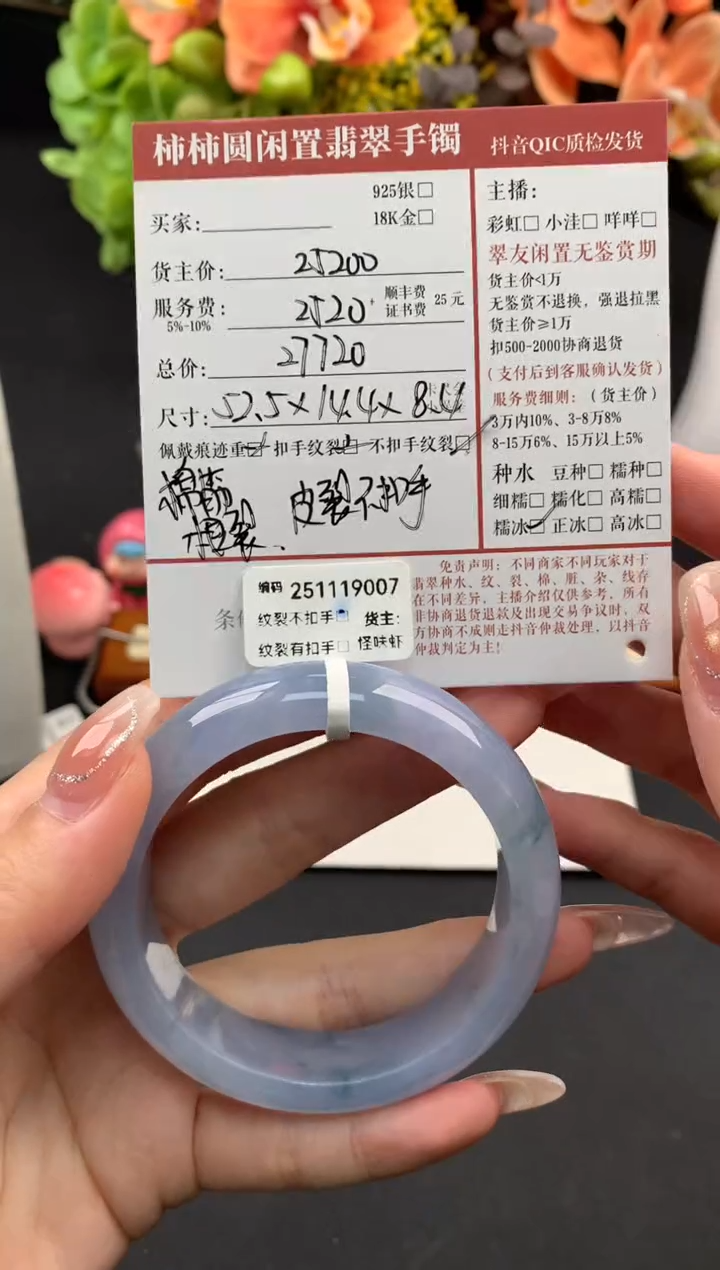 未镶嵌手镯翡翠姐姐251119007